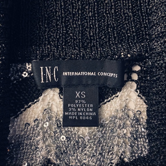 INC Cowl Neck Pointelle Tunic Sweater - Picture 4 of 4